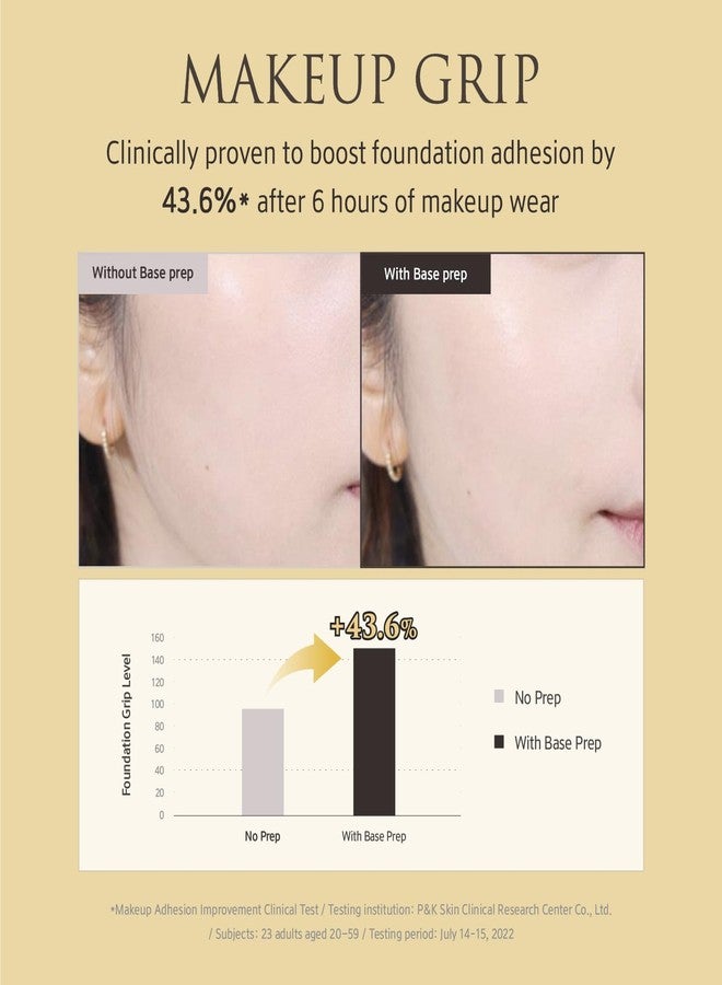 برايمر YUNJAC Base Prep الكوري (30 مل) - قاعدة مكياج خالية من السيليكون، قوام سيروم لبشرة مشرقة، توهج يدوم طويلاً مع خلاصة الأرز المخمر، سيراميد، نياسيناميد، سكوالين - Image 3
